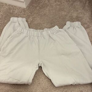 Brandy Melville Kids White Joggers